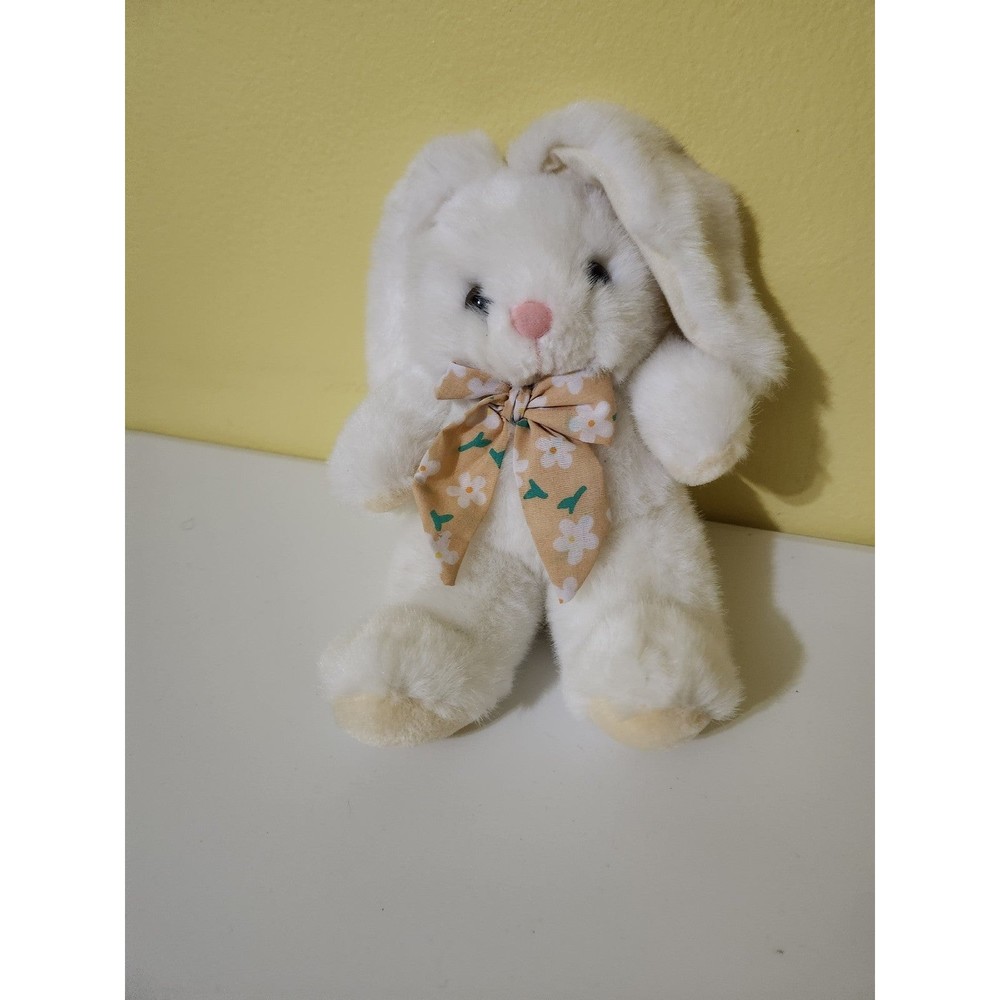Cute 10" bunny plush stuffed animal with bow by Jaisy Inc.